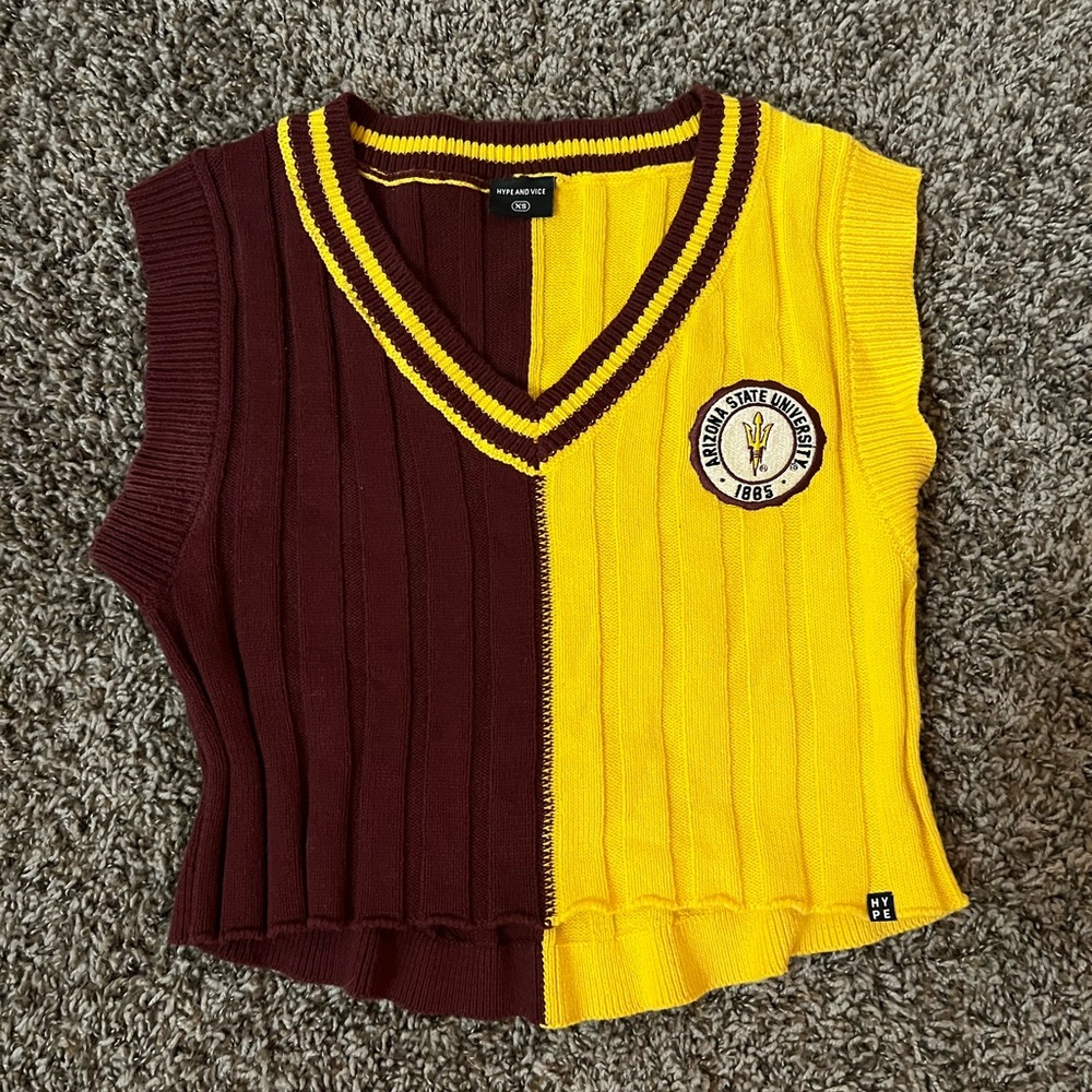 ASU knit tank top